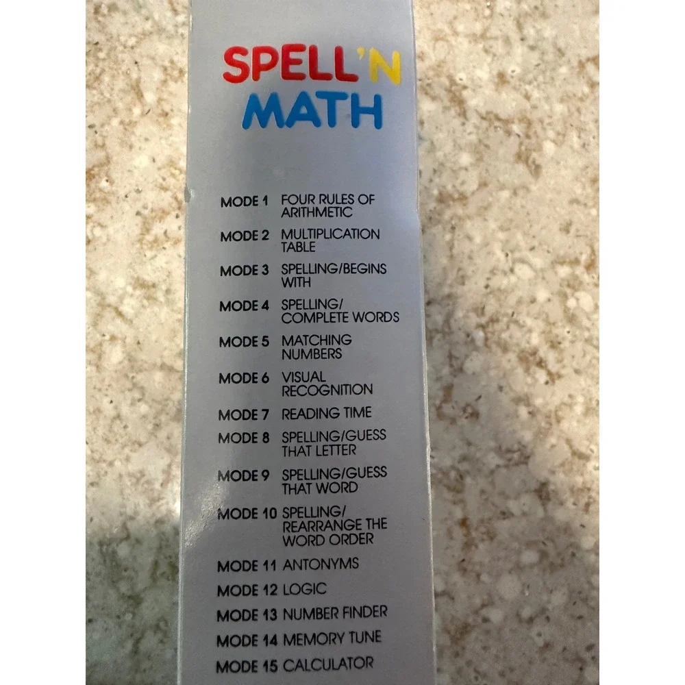 Vintage Radio Shack Spell N Math Electronic Learning Toy 60-1093 Boxed Manual